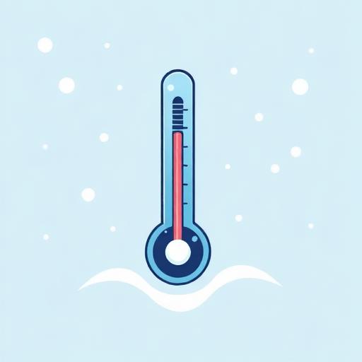 Ilustración vectorial de temperaturas extremas