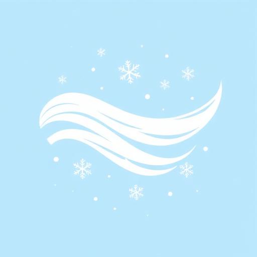 Ilustración vectorial de corrientes de aire frío